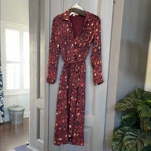 Elegant Leopard Print Dress